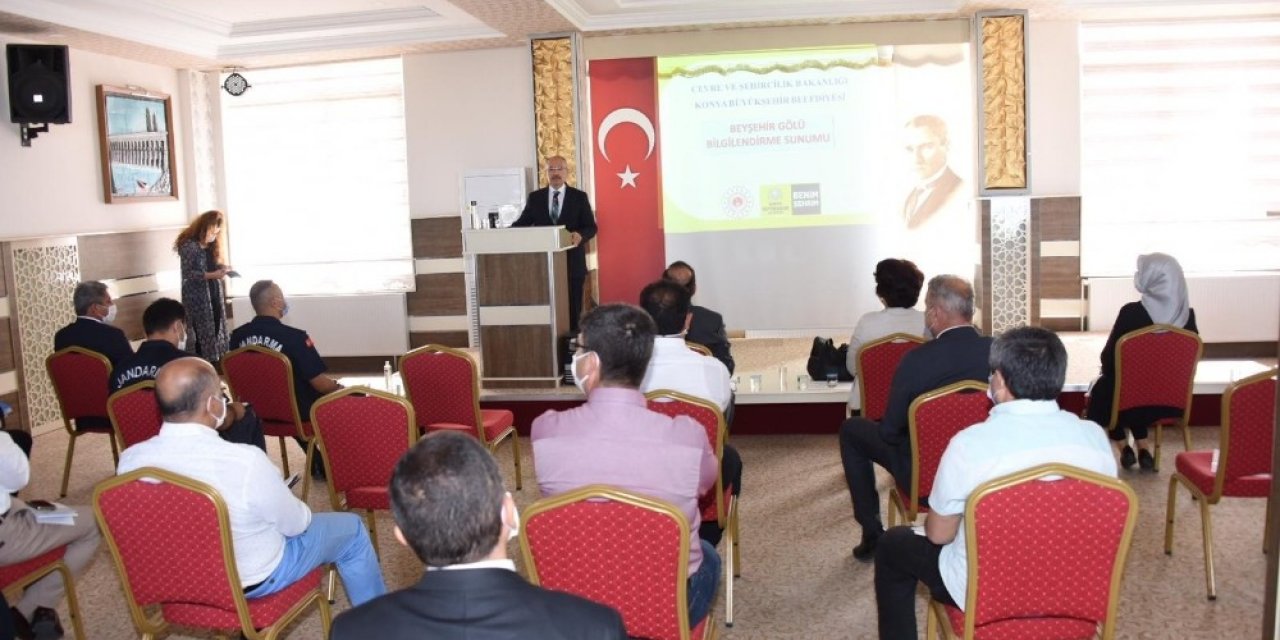 Beyşehir Gölü’nün temizlenmesi çalışmaları masaya yatırıldı