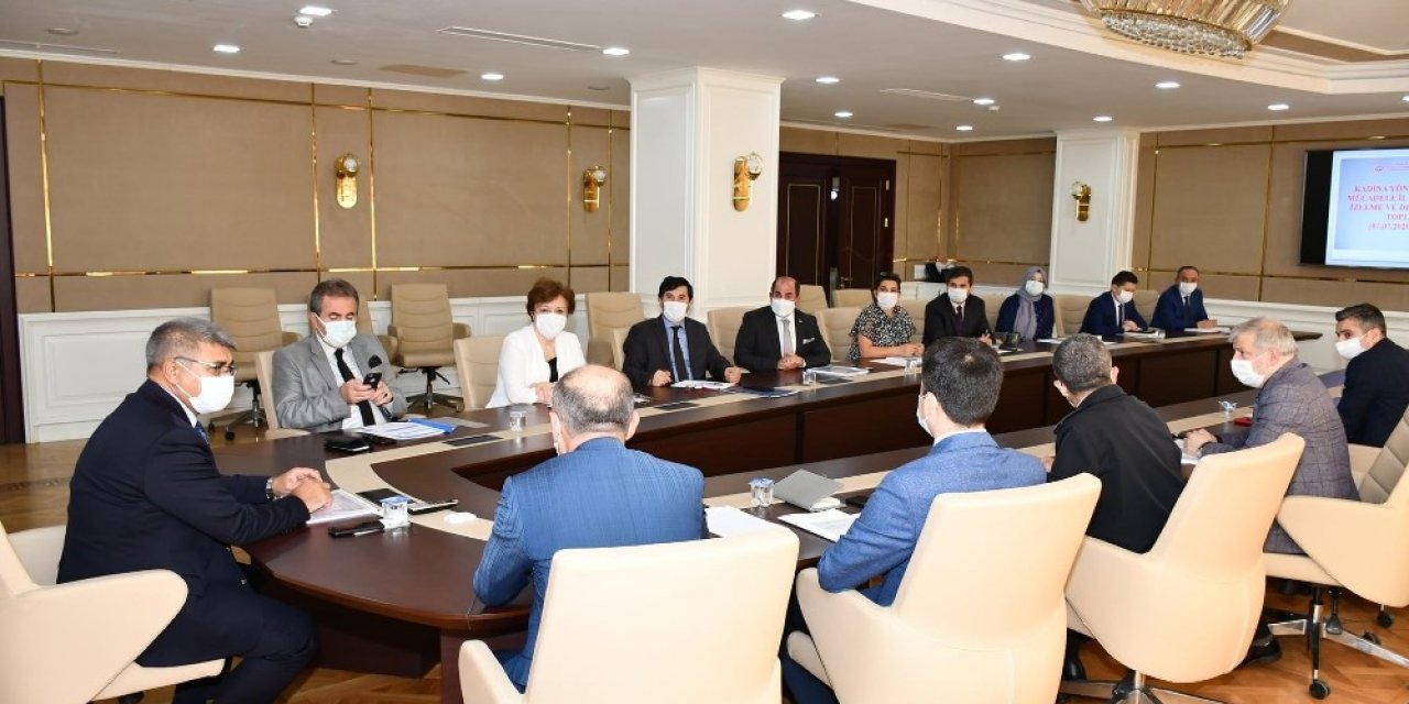 Kadına Yönelik Şiddetle Mücadele Değerlendirme toplantısı yapıldı