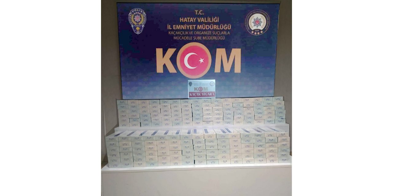 Hatay’da bin 860 paket kaçak sigara ele geçirildi