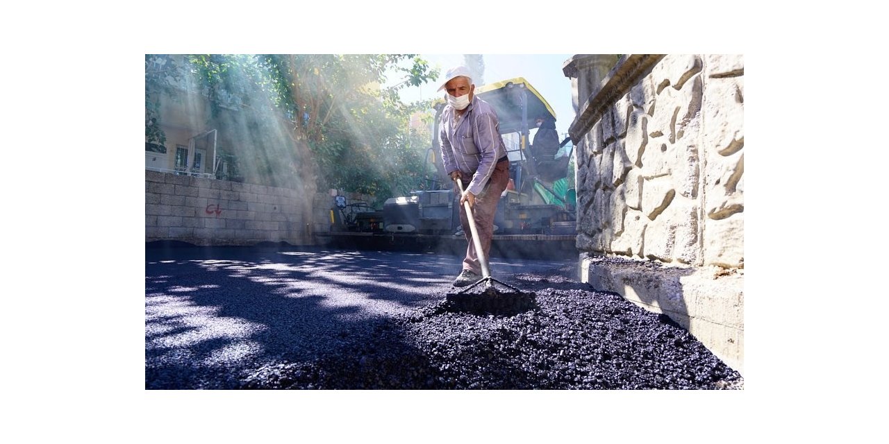 Siteler Mahallesinde asfalt çalışması