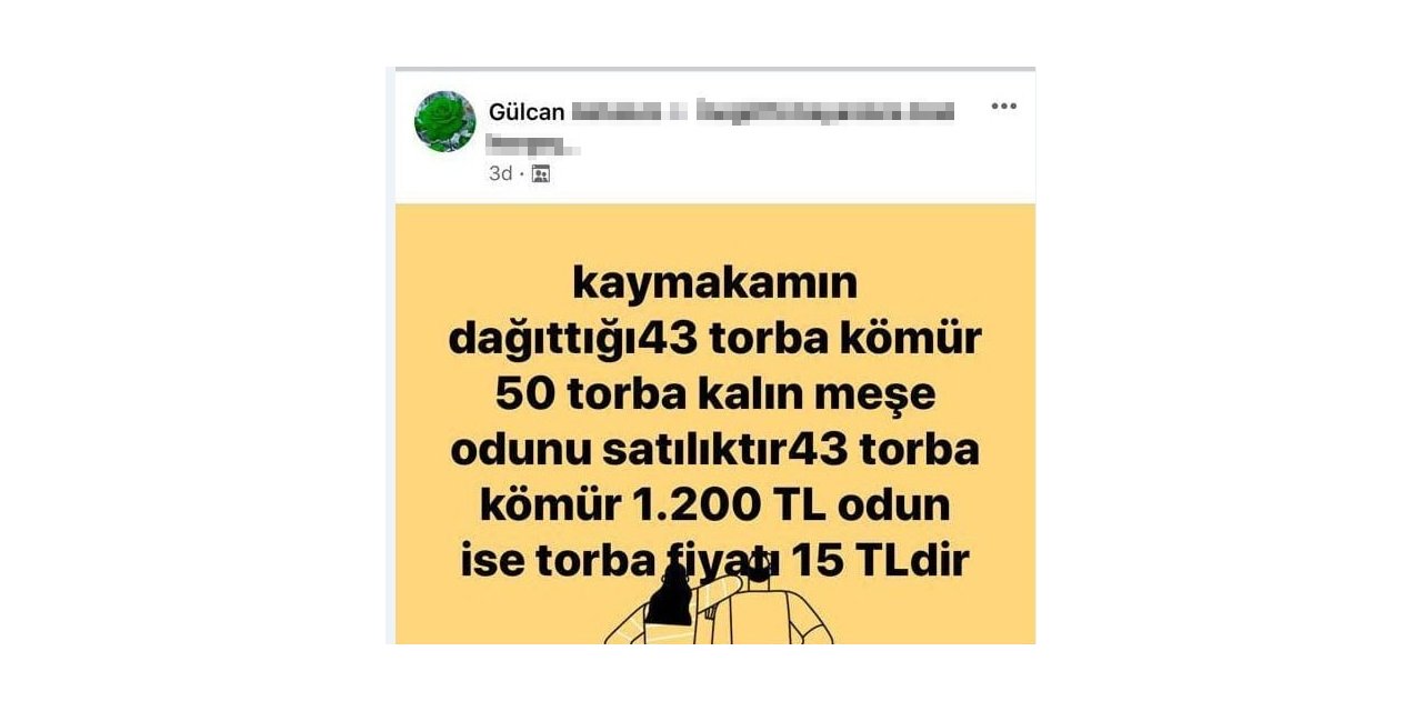 Devletin yardım için verdiği kömürleri satmaya kalktı