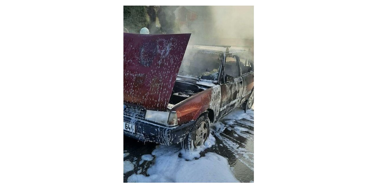 Hatay’da LPG’li otomobil yangını