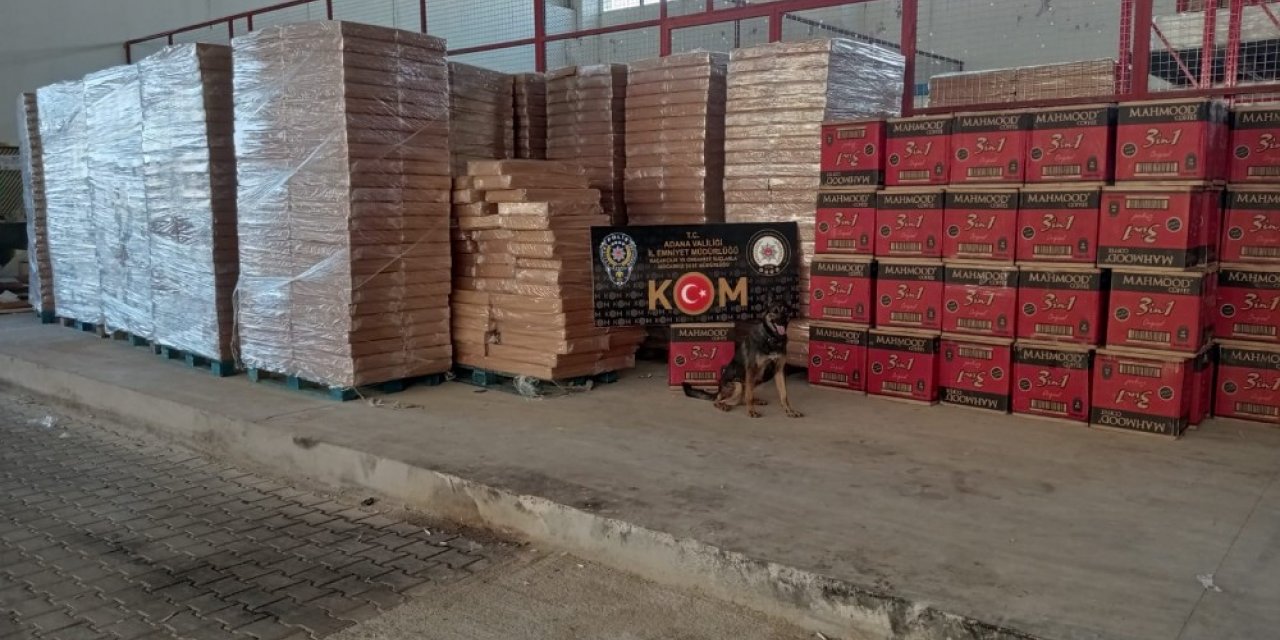 Adana’da 5 milyon 350 bin adet kaçak makaron ele geçirildi