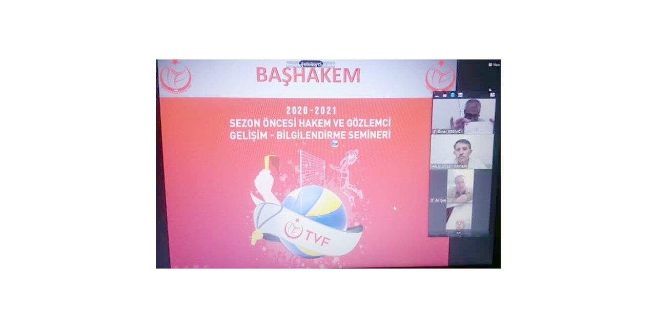 Ekim ayı voleybol hakem ve gözlemcisi toplantısı online yapıldı