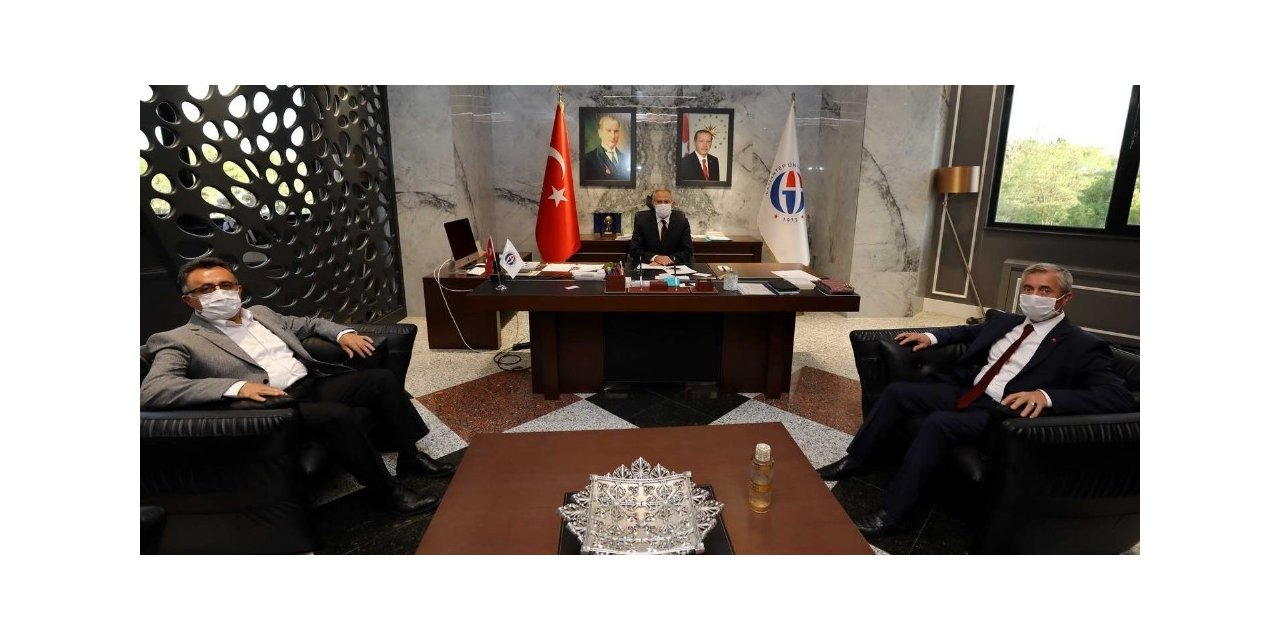 Belediye başkanlarından Rektör Özaydın’a "hayırlı olsun" ziyareti