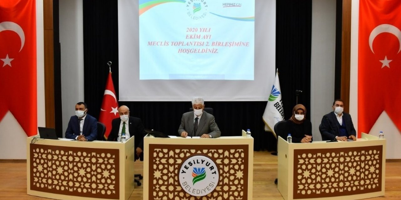 Yeşilyurt Belediye Meclisi Ekim ayı toplantılarına devam ediyor