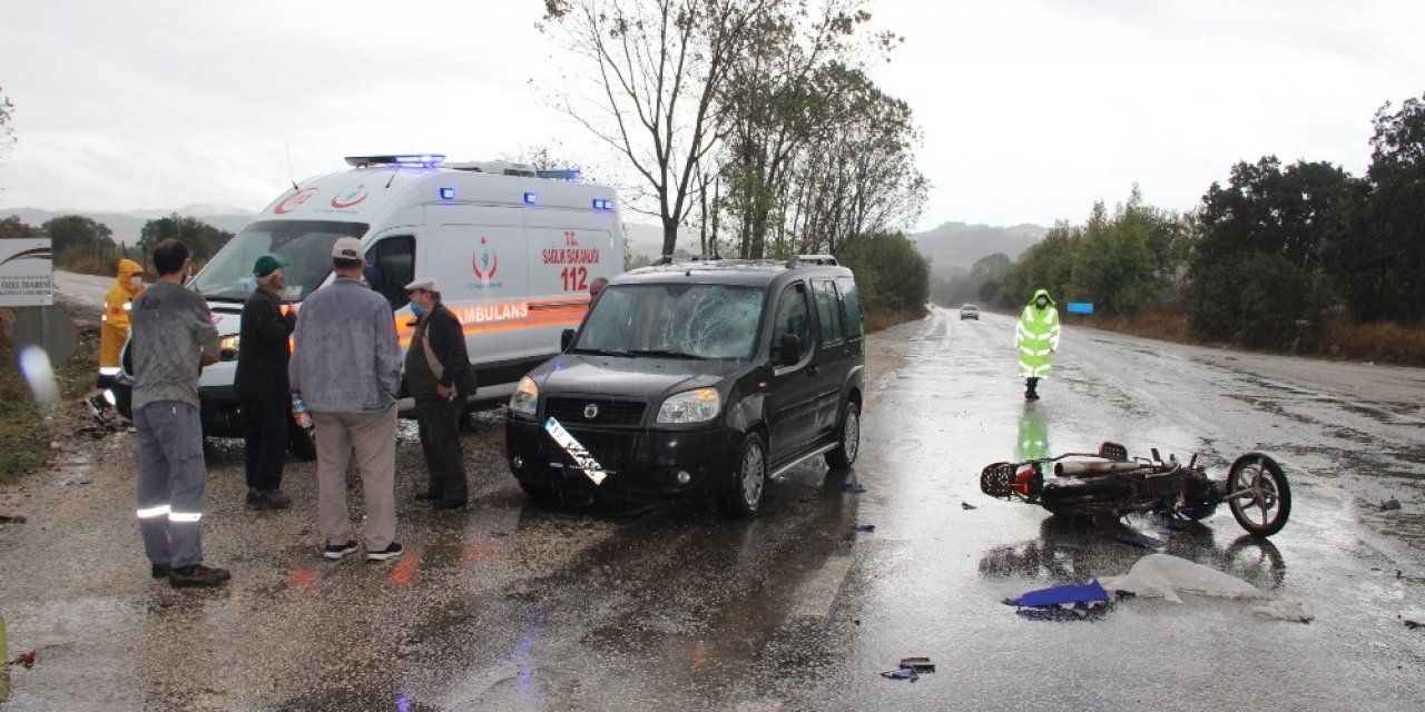 Çan’da trafik kazası: 1 yaralı