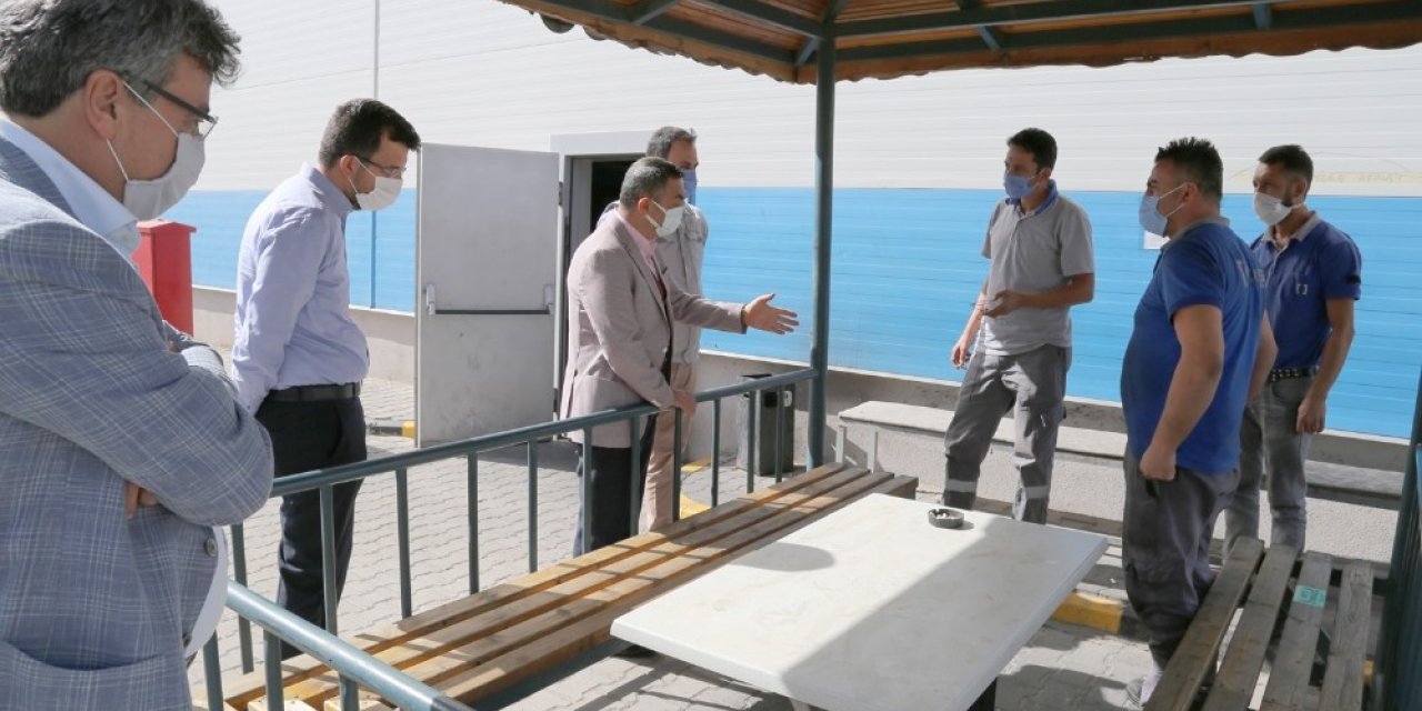 Kayseri Sanayi Odası OSB’de pandemi denetimlerini sürdürüyor