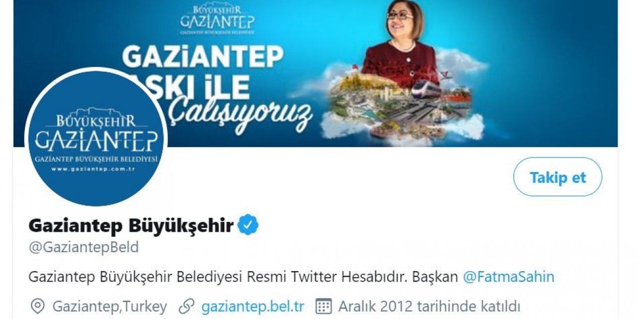 Gaziantep Büyükşehir sosyal medyada üst sıralarda