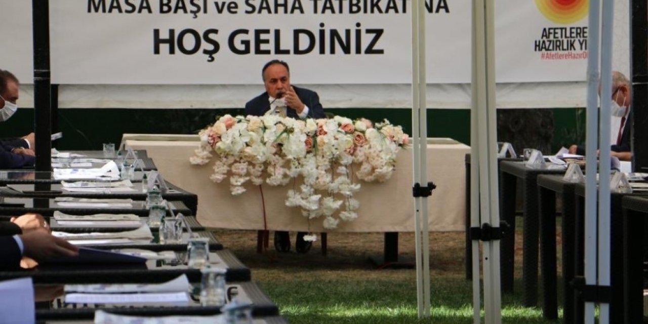 Masa başı ve saha tatbikatı yapıldı