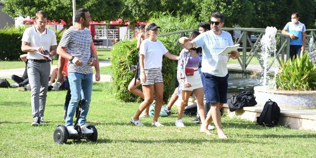 Kemer caddeleri film platosuna döndü