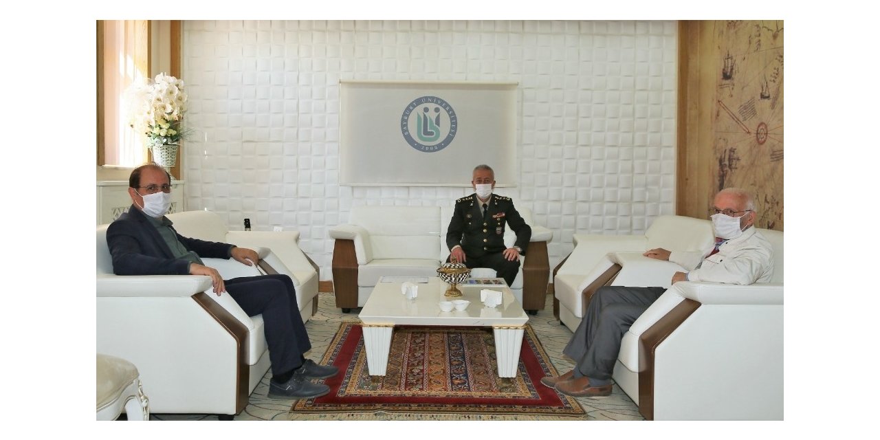 Garnizon Komutanı Hava Savunma Albay Yusuf Diker’den Rektör Coşkun’a veda ziyareti