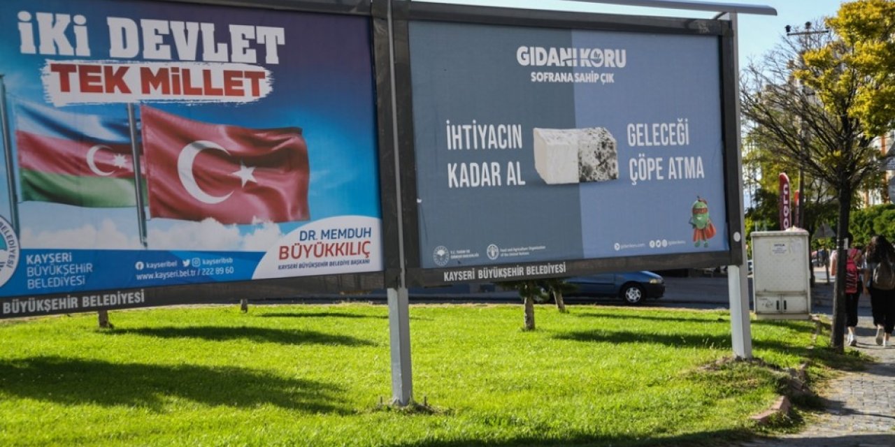 Gıdanı Koru Sofrana Sahip Çık Afişleri Kayseri’de Dikkat Çekti