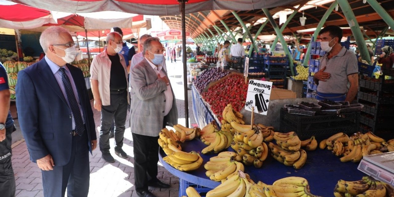 Kaymakam Dönmez’den Başkan Yalçın’a koronavirüs teşekkürü