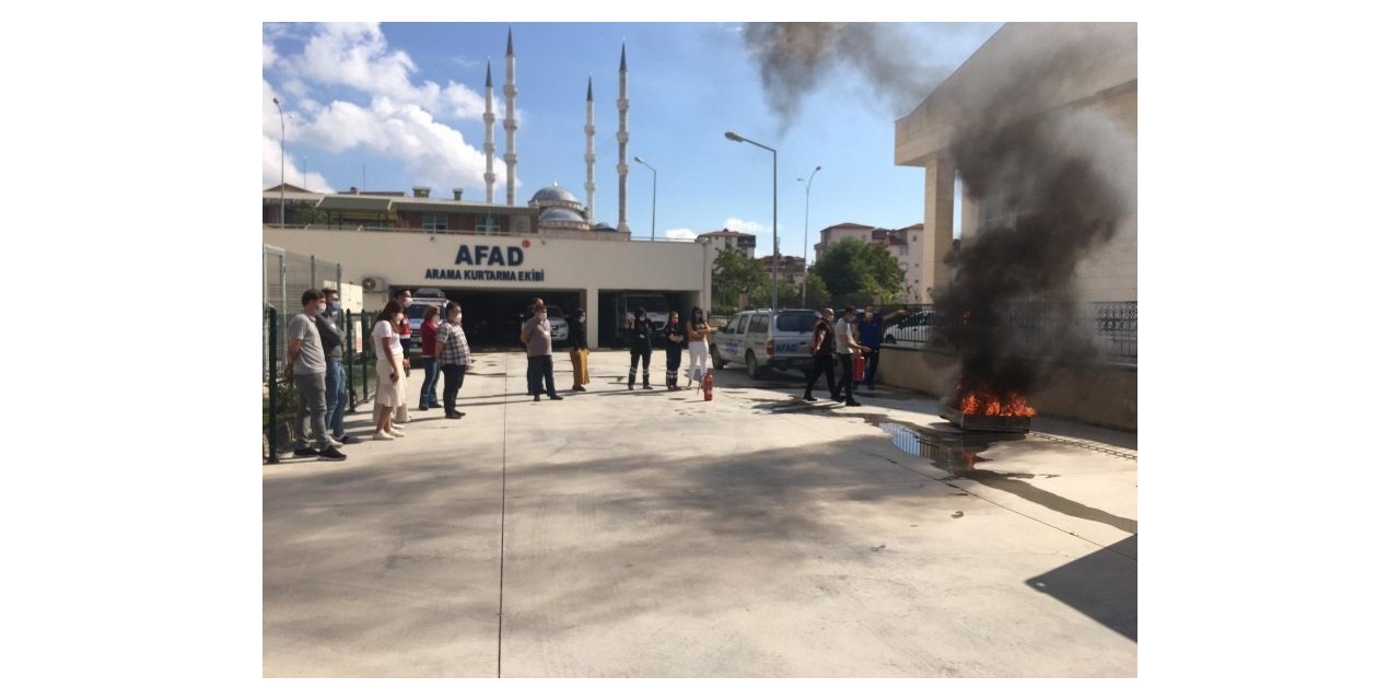 Afet Bilinci ve Yangın Eğitimi verildi