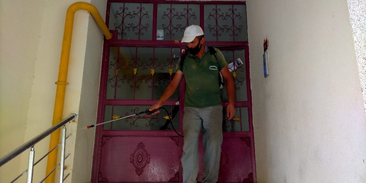 Adıyaman’da dezenfektan çalışmaları sürüyor