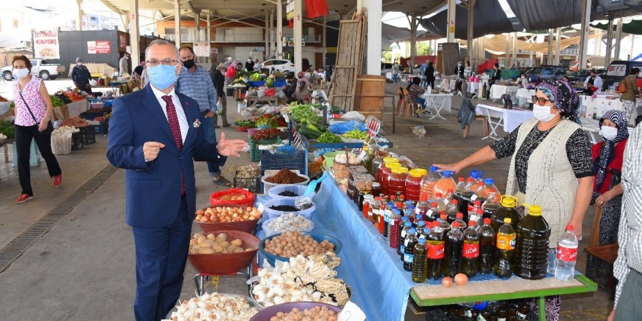 Salihli’de üretici pazarı yeniden açıldı