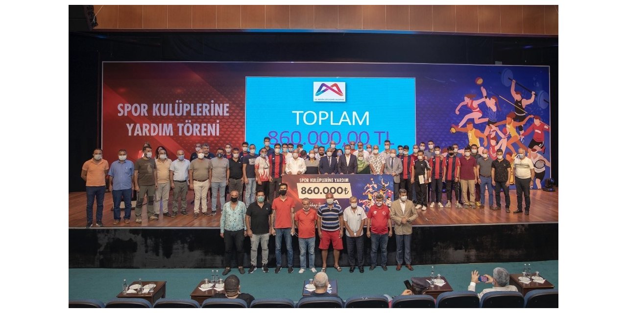 Mersin Büyükşehir Belediyesi 160 amatör spor kulübüne 860 bin TL nakdi yardım yaptı