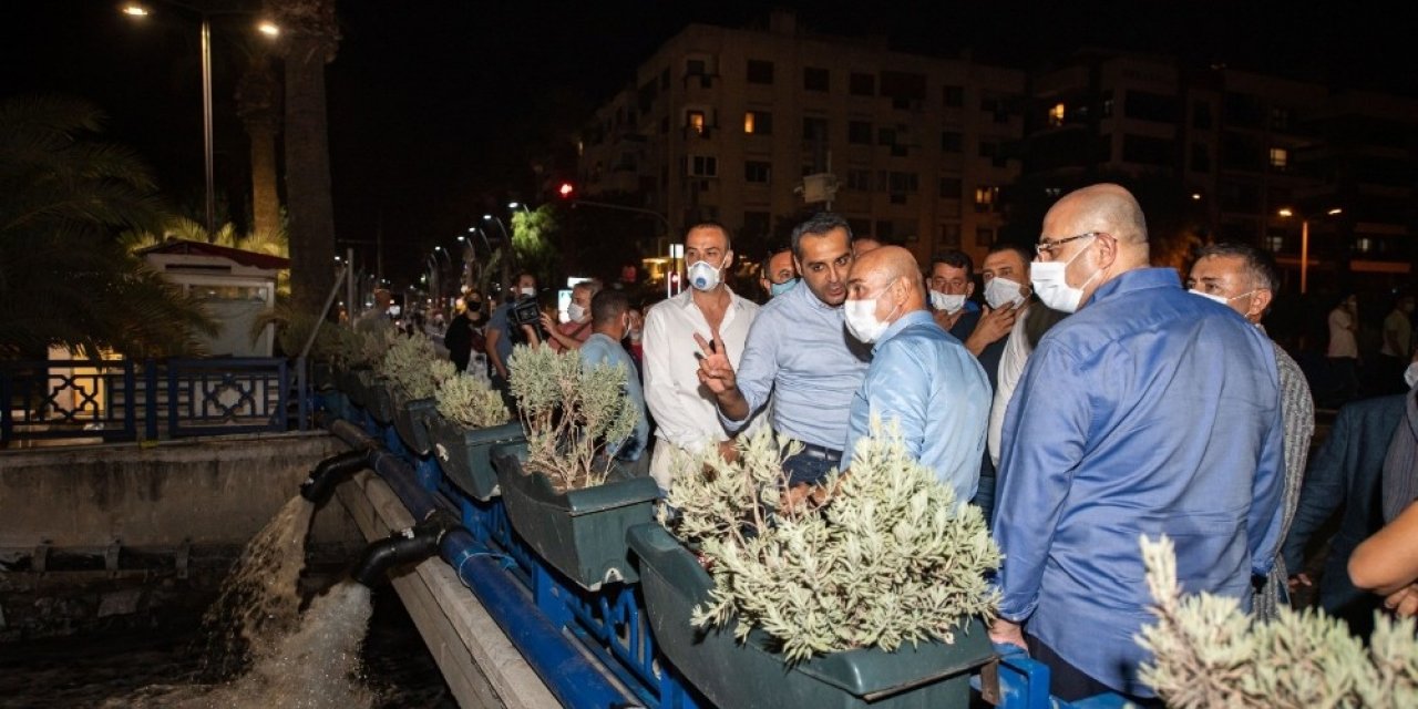 Başkan Soyer, Bostanlı Ahırkuyu Deresi’ndeki çalışmaları inceledi