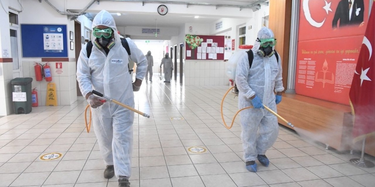 Konyaaltı’nda okullarda pandemi önlemleri