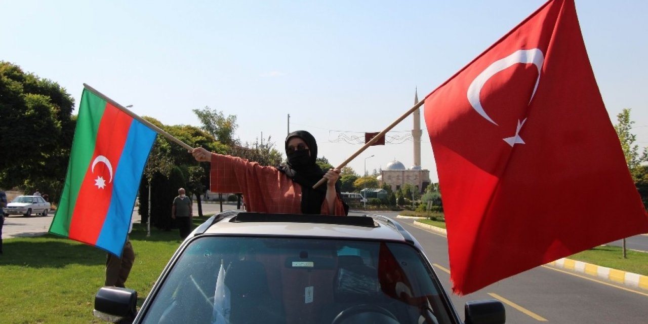 Nevşehir’de Azerbaycan’a destek konvoyu düzenlendi