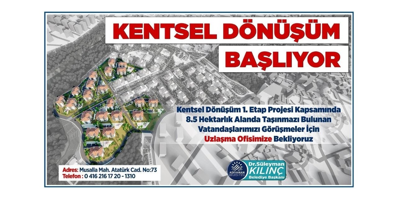 Kentsel dönüşüm icmal listesi askıya çıkarıldı