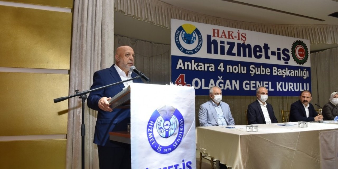 Hak-İş Genel Başkanı Arslan: “Üyelerimizin kanun zoruyla bir başka sendikaya üyeliğe zorlanmasını istemiyoruz”