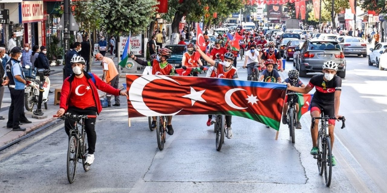 “İki Devlet Tek Millet” için pedal çevirdiler