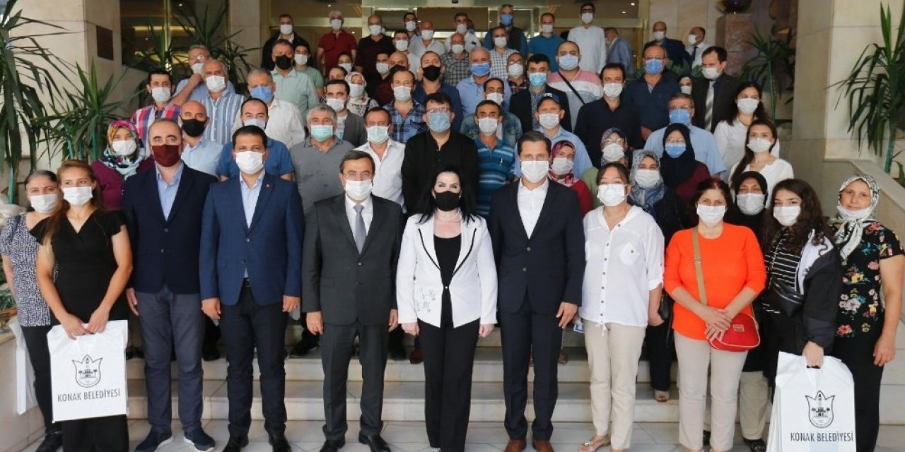 Apartman görevlilerinin sesi Konak’tan duyuruldu