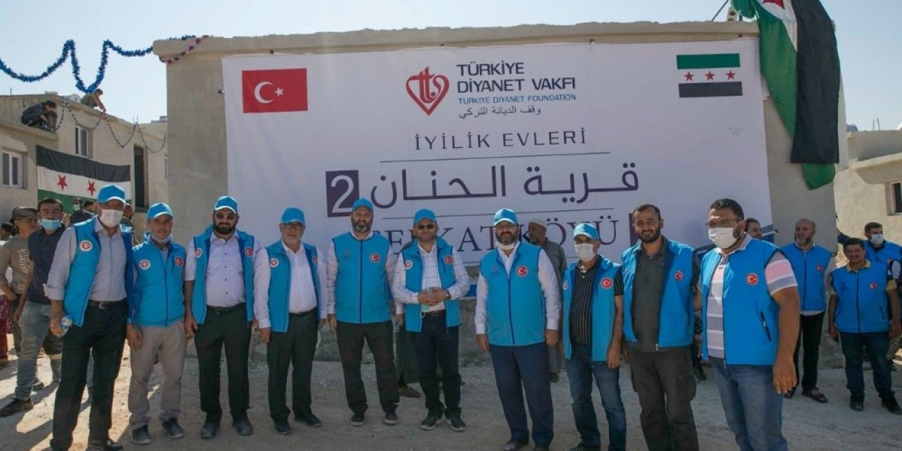 Türkiye Diyanet Vakfından Suriyeli savaş mağdurlarına “İyilik Konutu”