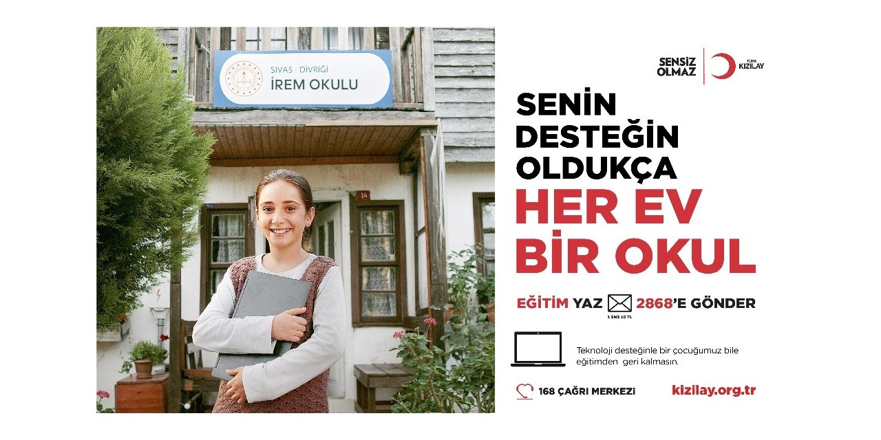 Kızılay’dan uzaktan eğitime yakın destek