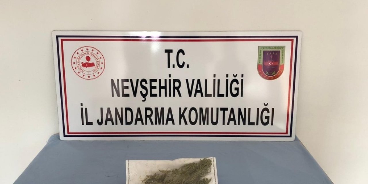 Avanos’ta 62 gram esrar ele geçirildi