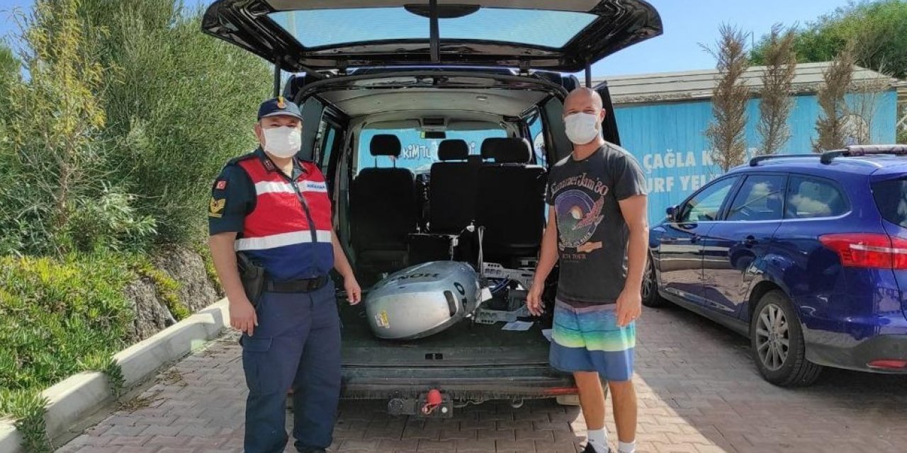 İzmir’de tekne motoru çalan 5 şüpheli yakalandı