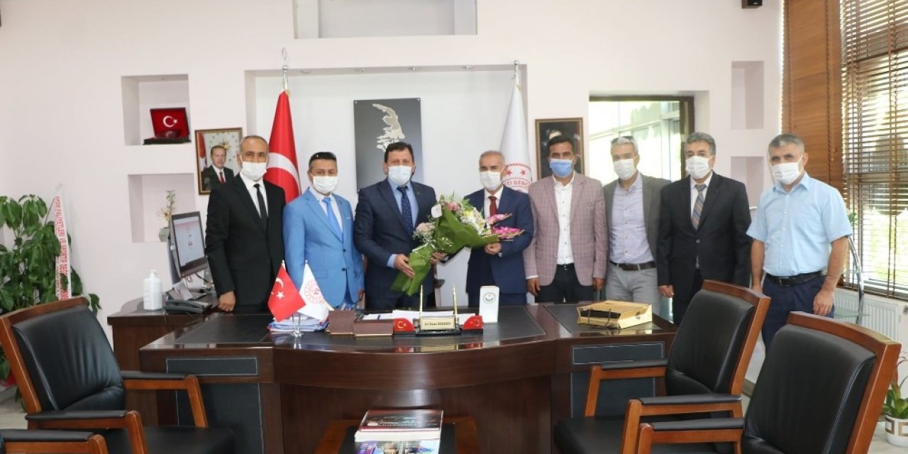 Kahramanmaraş Gençlik ve Spor Şube Müdürlerinden Kabakçı’ya ziyaret