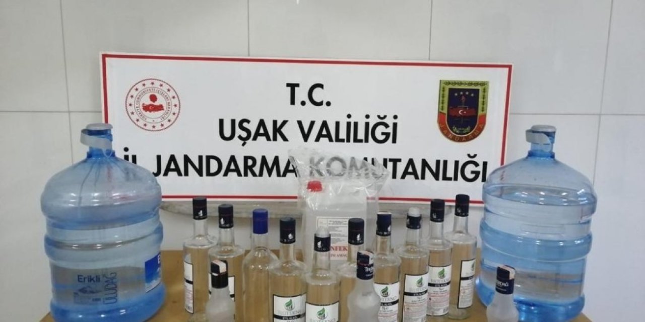 Uşak’ta kaçak alkol operasyonu yapıldı