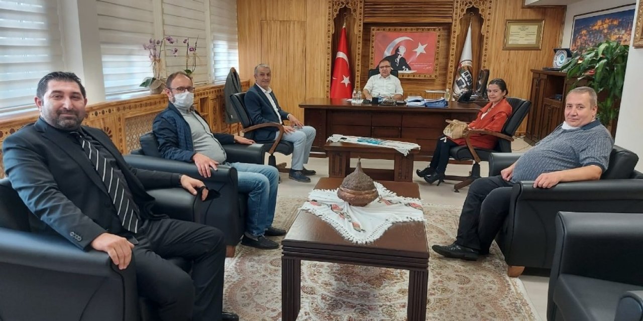 Gazetecilerden Kaymakam Türköz’e hayırlı olsun ziyareti