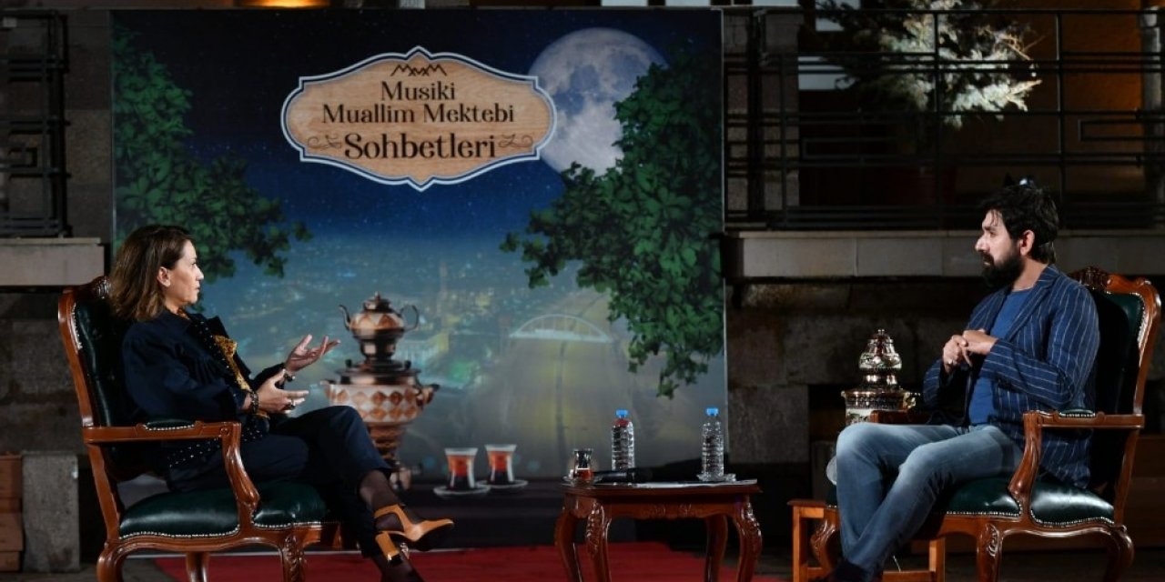Azerbaycanlı sanatçı Azerin, Musiki Muallim Mektebi Sohbetleri’nin konuğu oldu