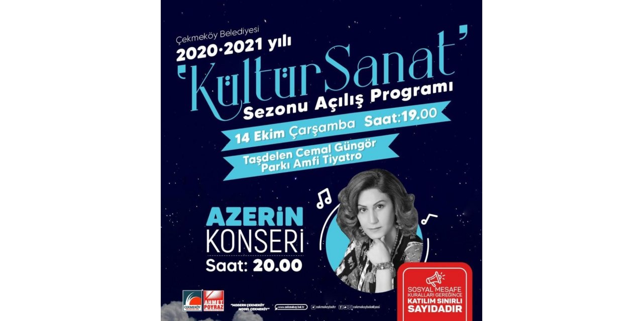 Ünlü sanatçı Azerin Çekmeköy’de