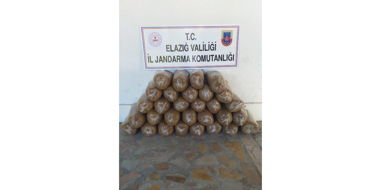 Elazığ’da 150 kilogram kaçak tütün elegeçirildi