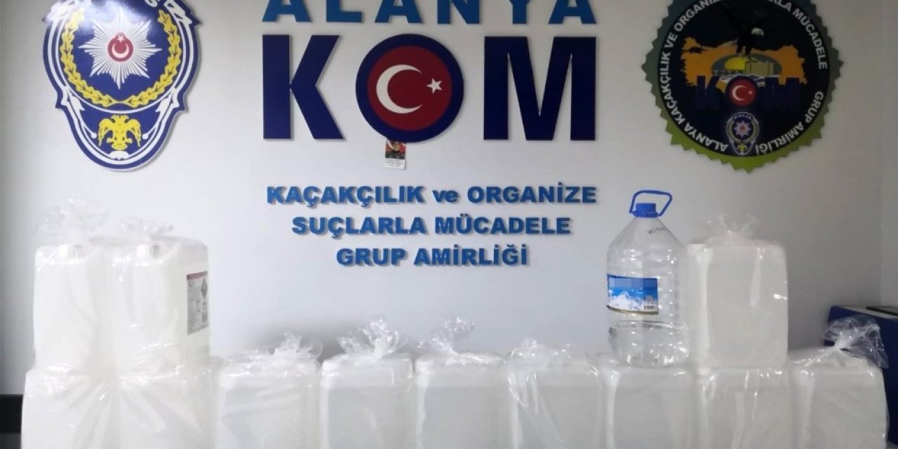 Alanya’da sahte içki operasyonu