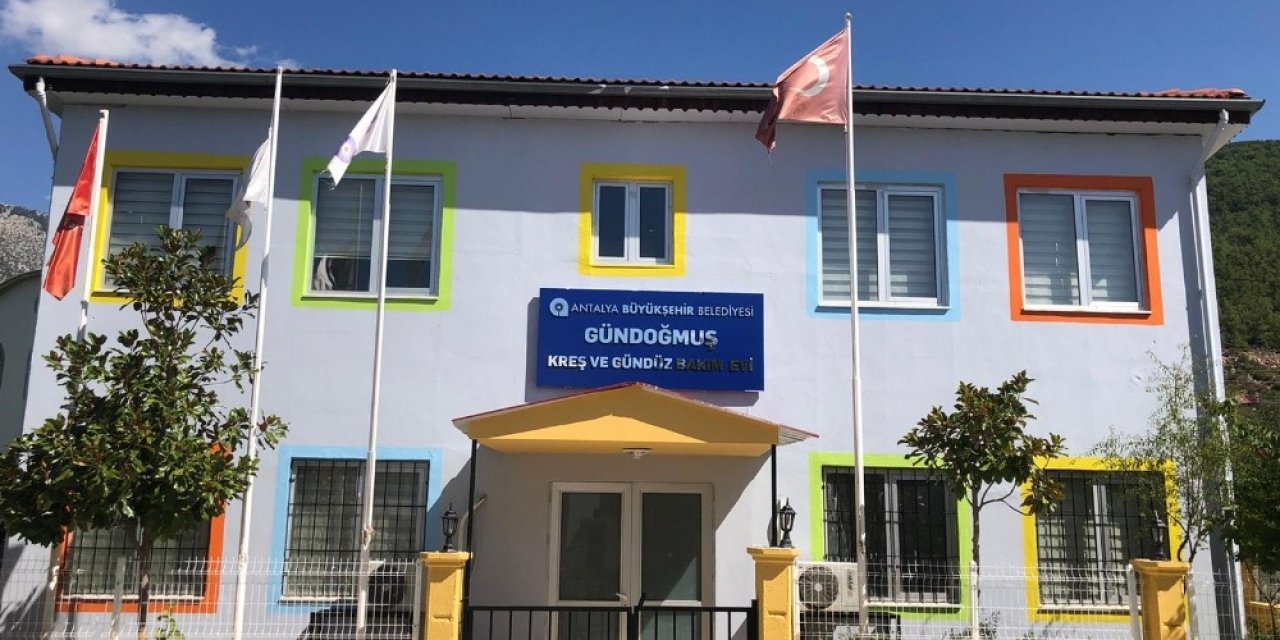 Gündoğmuş’taki kreşe son rötuşlar yapılıyor