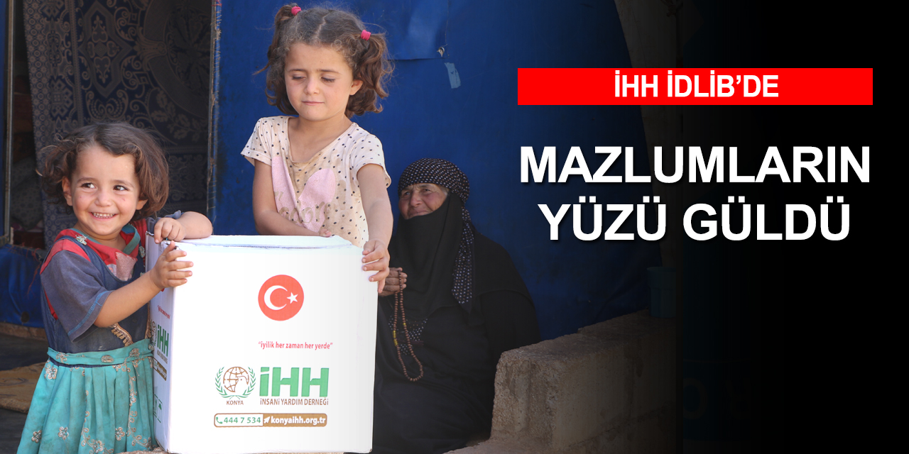 İHH İdlib kamplarında yaşayan ailelere 2 bin 419 gıda kolisi dağıttı