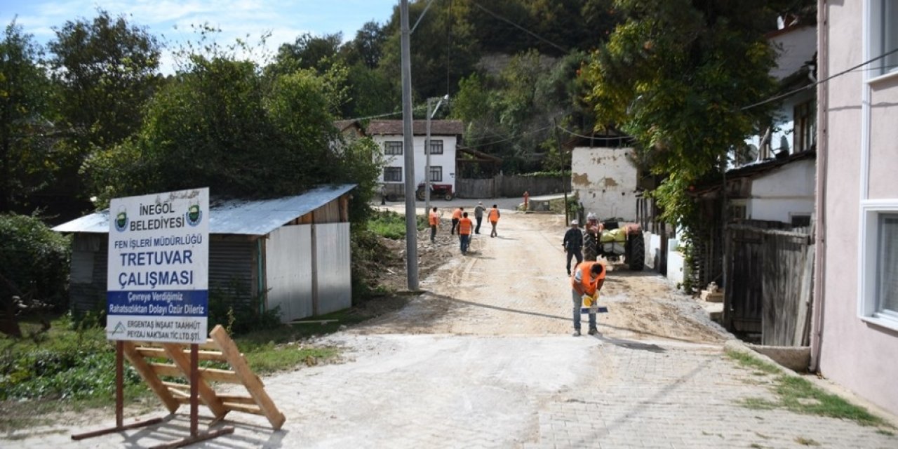 Hacıkara yollarına parke taşı