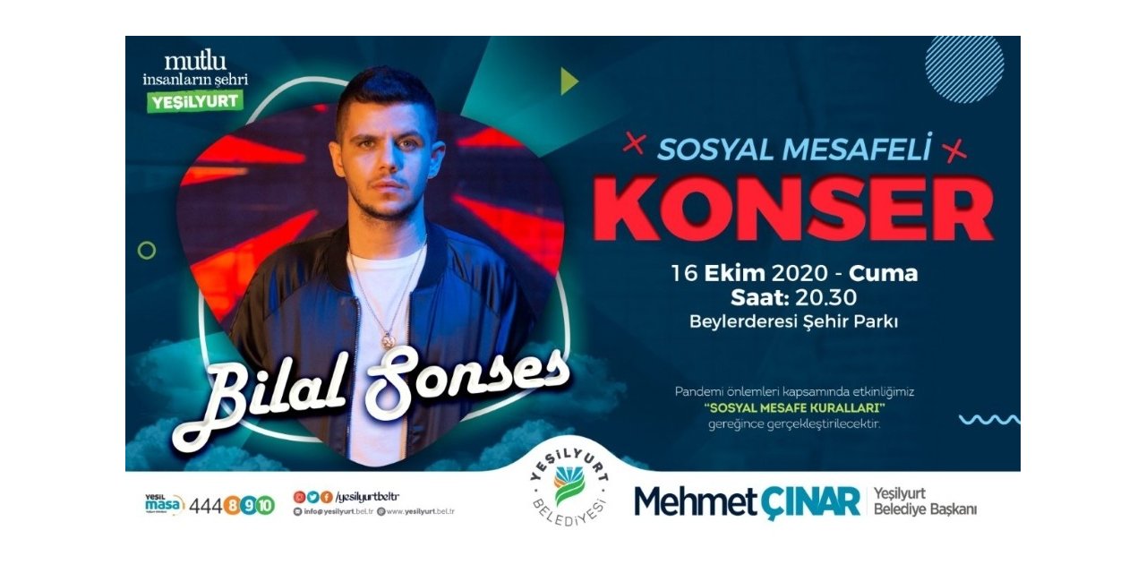 Yeşilyurt Belediyesi, sanatçı Bilal Sonses’i Malatyalılarla buluşturuyor