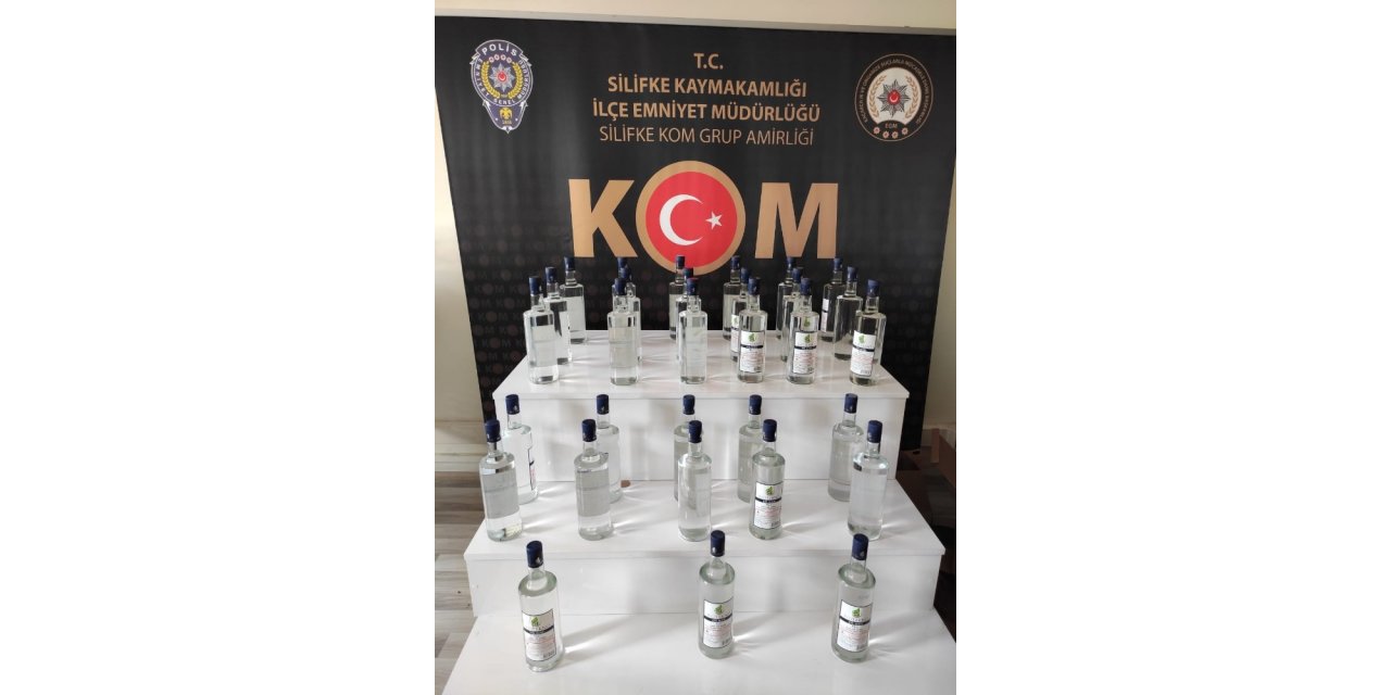 Mersin’de 32 litre sahte etil alkol ele geçirildi