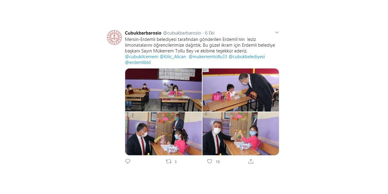 Başkan Tollu’ya teşekkür mektupları gelmeye devam ediyor