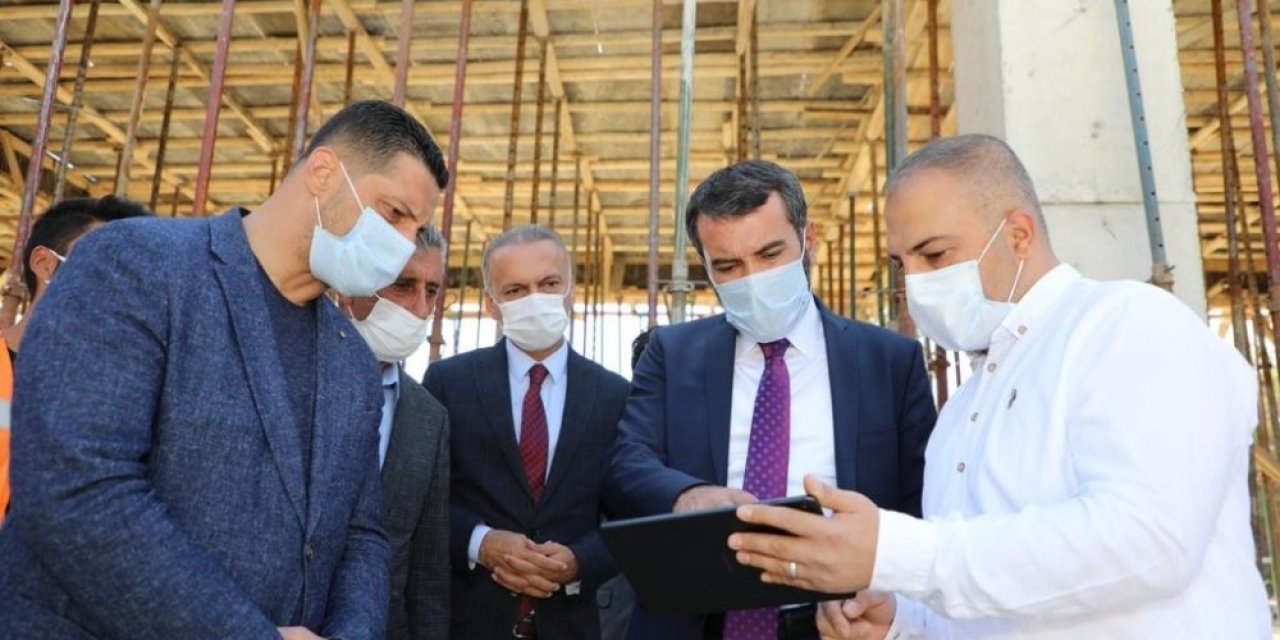 Başkan Şerifoğulları, yapımı süren projeleri yerinde inceledi