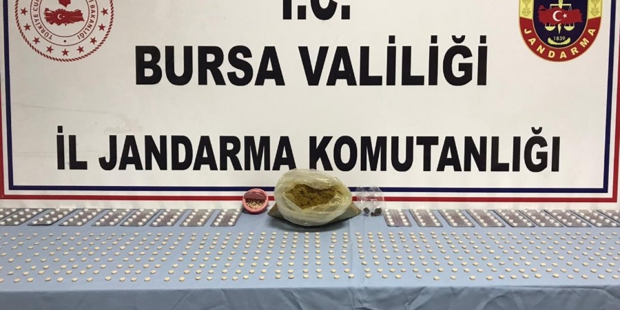 Bursa’da 851 adet uyuşturucu hap ele geçirildi