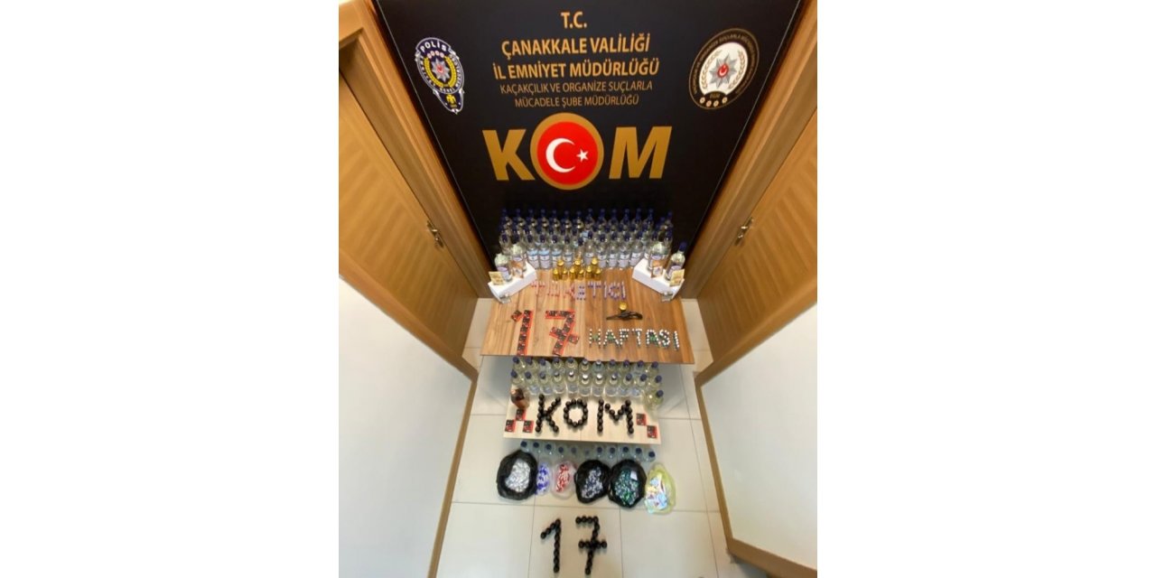 Çanakkale’de sahte alkol operasyonu