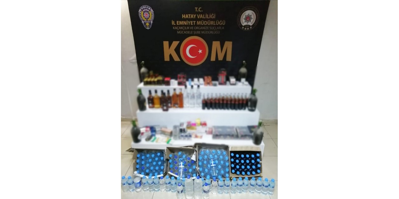 Hatay’da kaçak içki operasyonu: 8 gözaltı